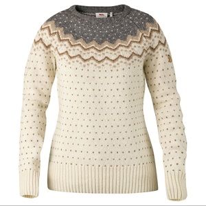 Fjallraven Ovik Wool Knit Sweater with Patches